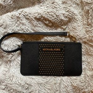 Black Michael kors wristlet
